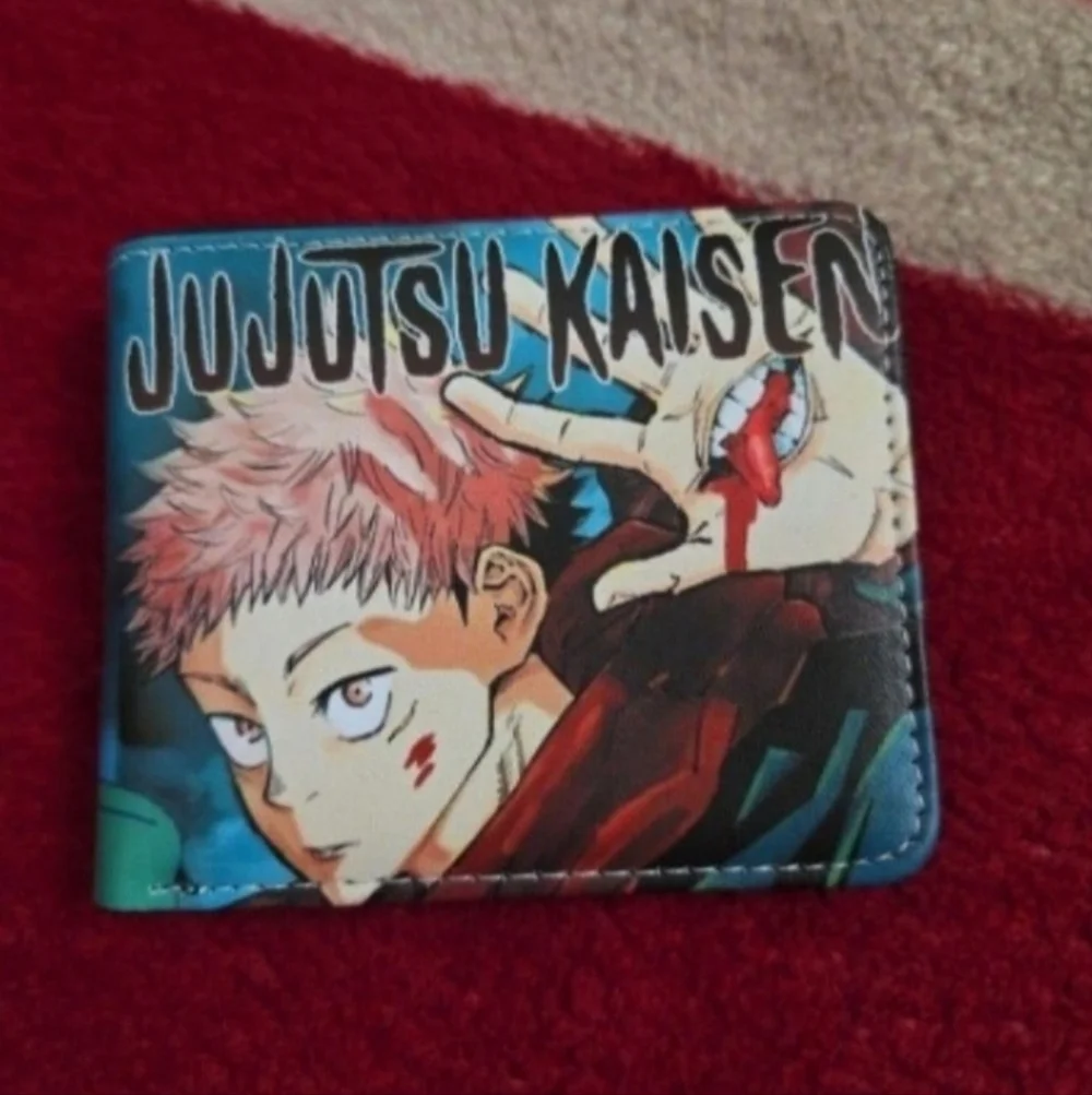 New jujutsu kaisen anime manga leather wallet